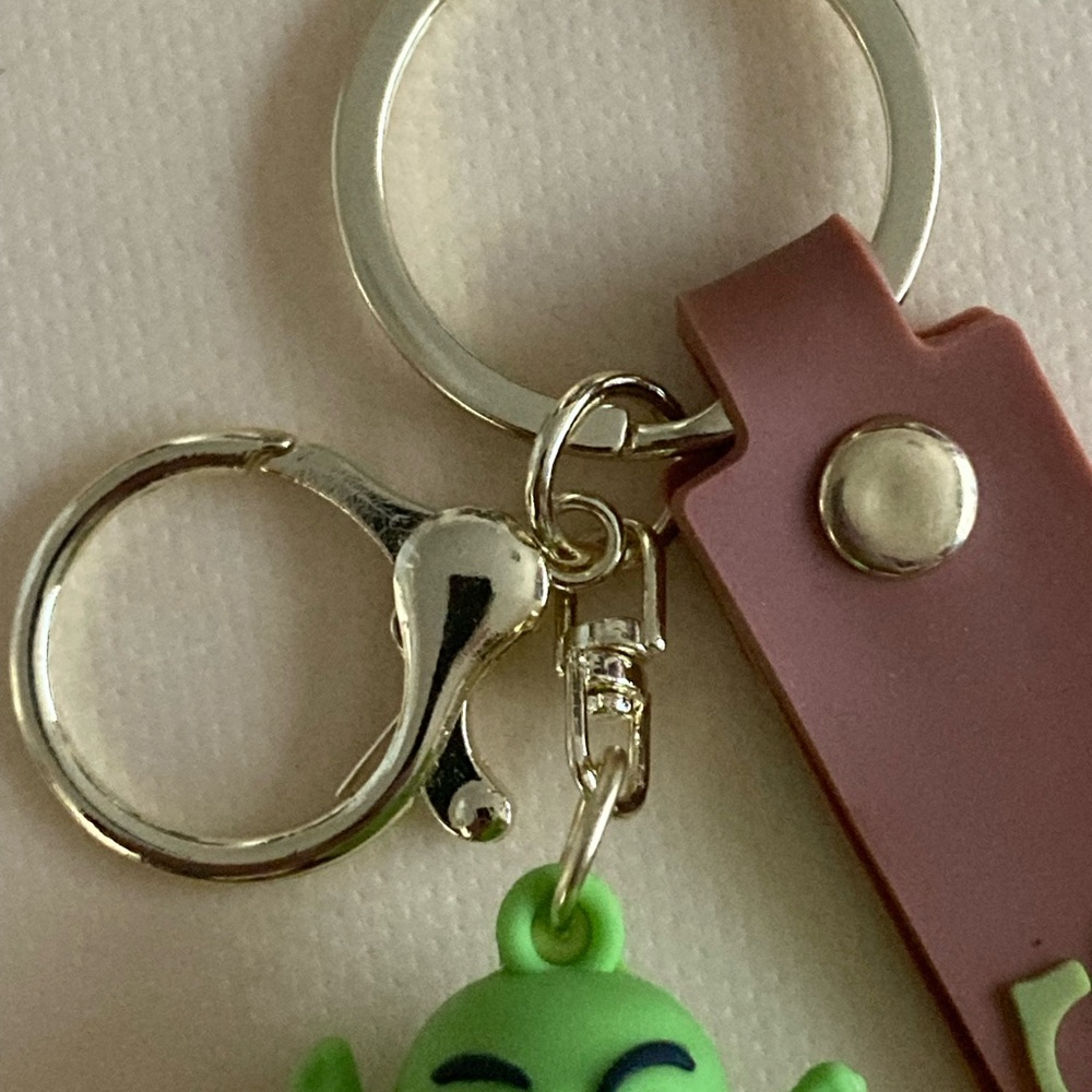 Shrek Keychain m/Bag Charm with Brown Strap - Picture 3 of 4